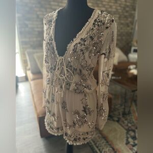 Free People Romper, from Ranna Gill. Fun & Fabulous Unique Antique Beading.